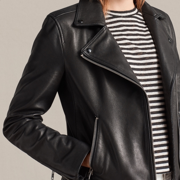 AllSaints Dalby Biker Jacket - Picture 1 of 4